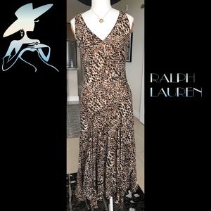 Gorgeous Leopard Print Dress by Ralph Lauren Sz 4